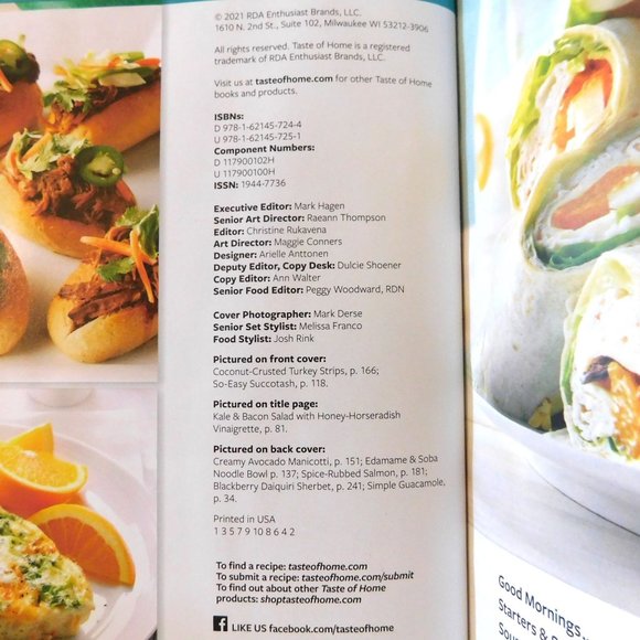 Taste of Home Healthier Cooking Annual Recipes 2021 Cookbook Recipes Hardcover - Picture 3 of 9